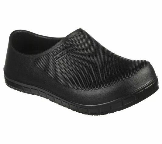 Skechers Womens 108048 Evaa SR Rubber Slip On Clog