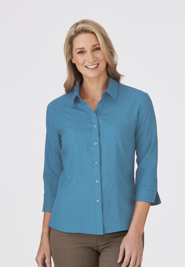 City Collection Womens Ezylin 3/4 Shirt - 2145