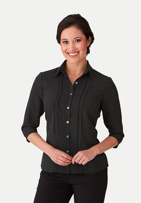 City Collection City-Stretch Spot 3/4 Shirt - 2172