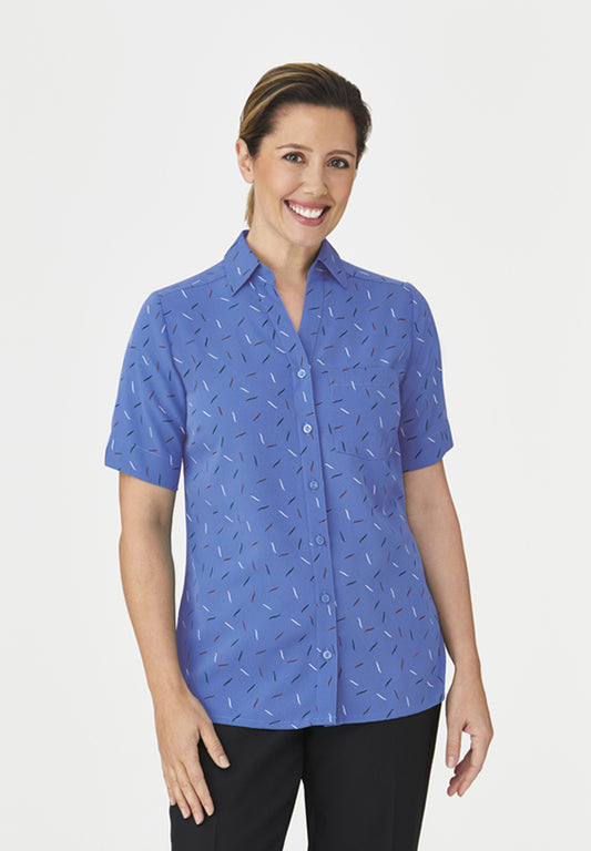 City Collection Drift Print S/S Shirt - 2192