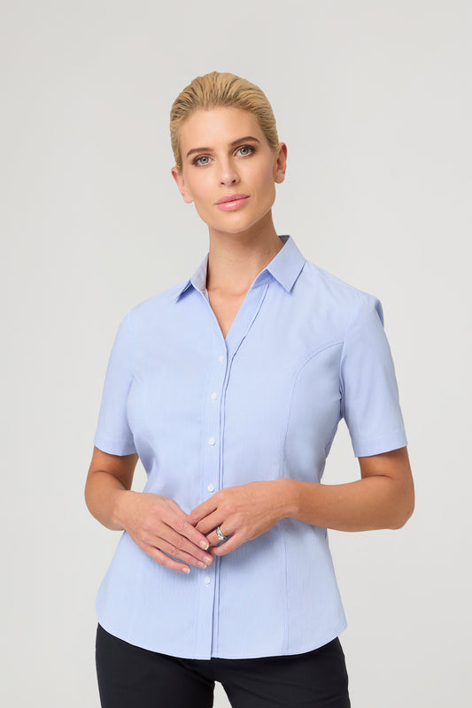 City Collection City Stretch Pinfeather S/S Shirt - 2267