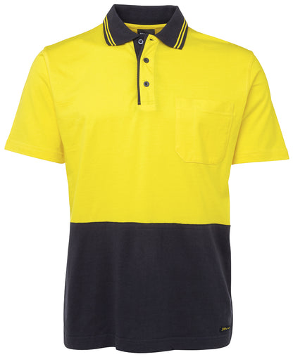 JB's Wear Hi Vis S/S Cotton Polo - 6CPHV