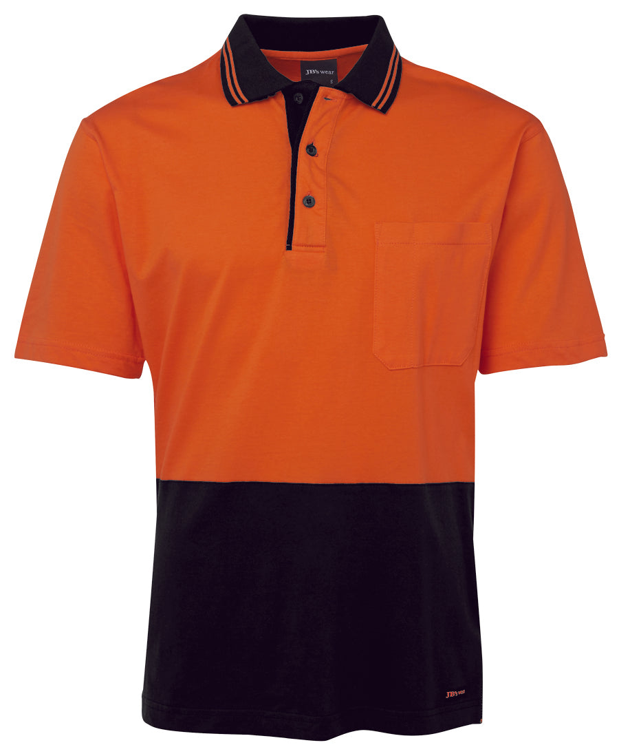 JB's Wear Hi Vis S/S Cotton Polo - 6CPHV