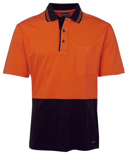 JB's Wear Hi Vis S/S Cotton Polo - 6CPHV