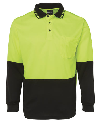 JB's Wear Hi Vis L/S Trad Polo - 6HVPL