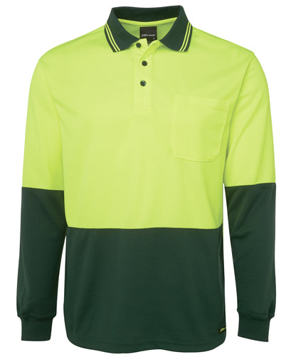 JB's Wear Hi Vis L/S Trad Polo - 6HVPL