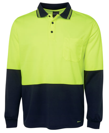 JB's Wear Hi Vis L/S Trad Polo - 6HVPL