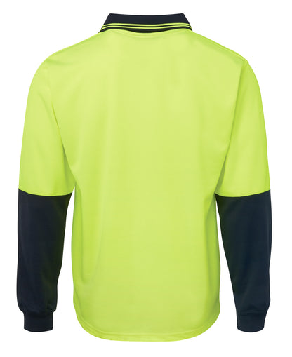 JB's Wear Hi Vis L/S Trad Polo - 6HVPL