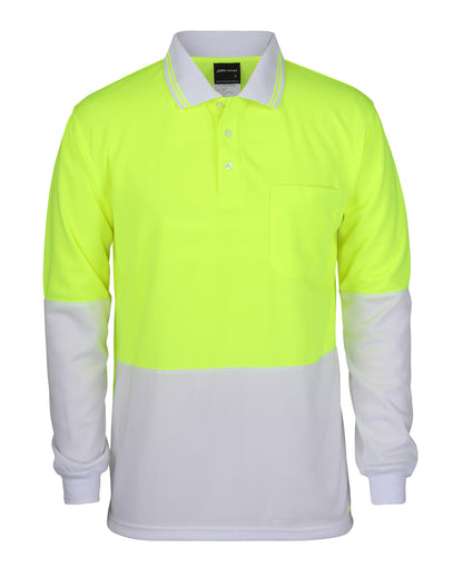 JB's Wear Hi Vis L/S Trad Polo - 6HVPL