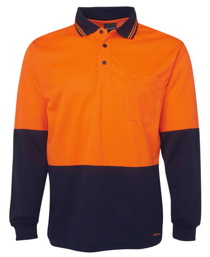 JB's Wear Hi Vis L/S Trad Polo - 6HVPL