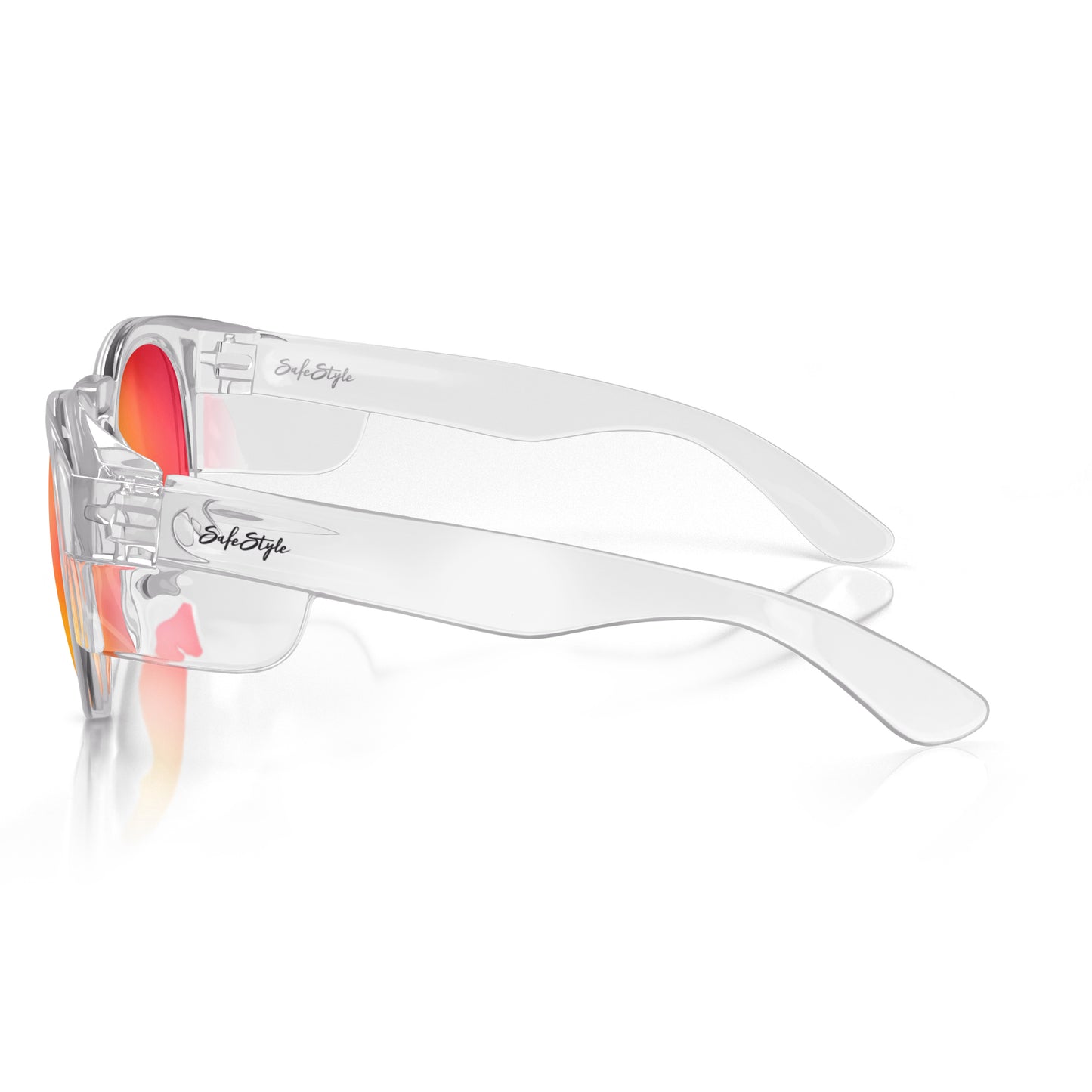 SafeStyle Cruisers Clear Frame/Mirror Red Polarised UV400