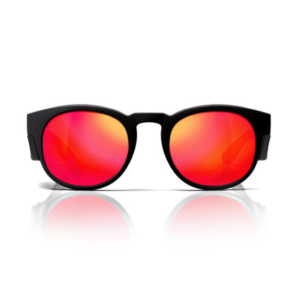 SafeStyle Cruisers Matte Black Frame/Mirror Red Polarised UV400