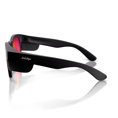 SafeStyle Cruisers Matte Black Frame/Mirror Red Polarised UV400