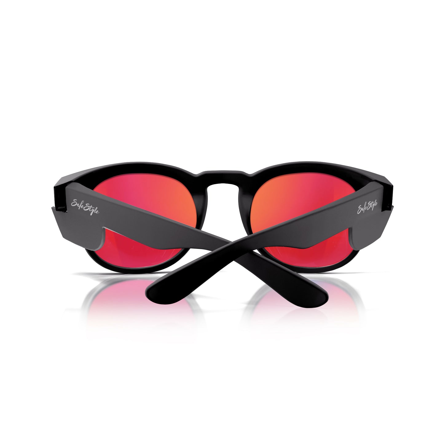 SafeStyle Cruisers Matte Black Frame/Mirror Red Polarised UV400