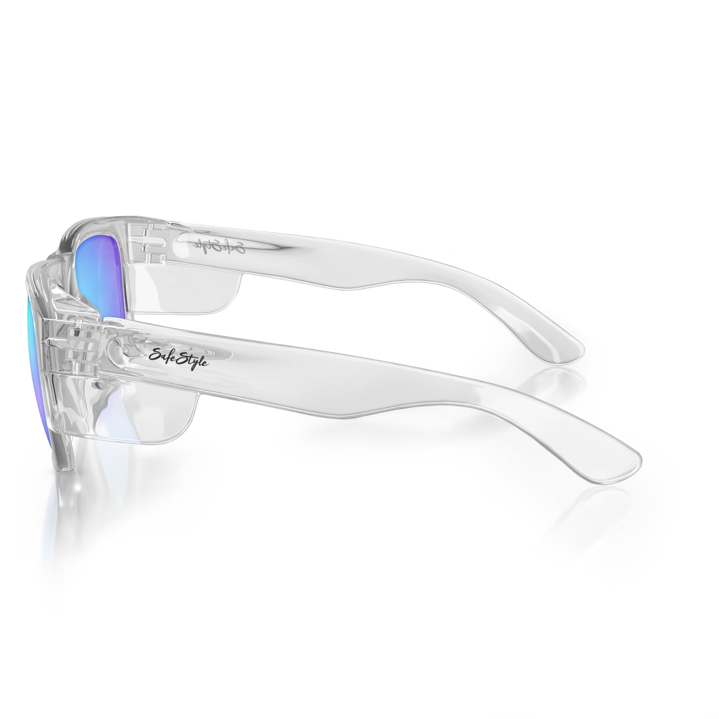 SafeStyle Fusions Clear Frame/Mirror Blue Polarised UV400