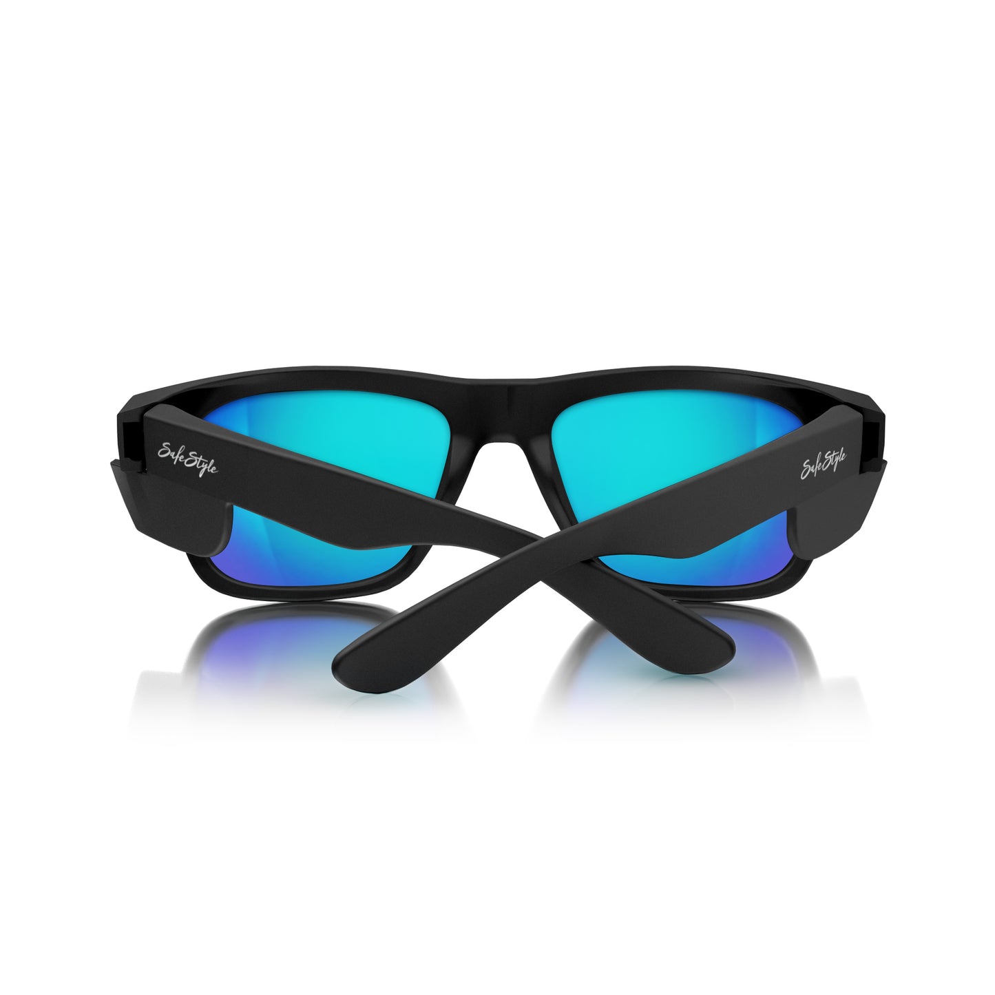 SafeStyle Fusions Matte Black Frame/Mirror Blue Polarised UV400