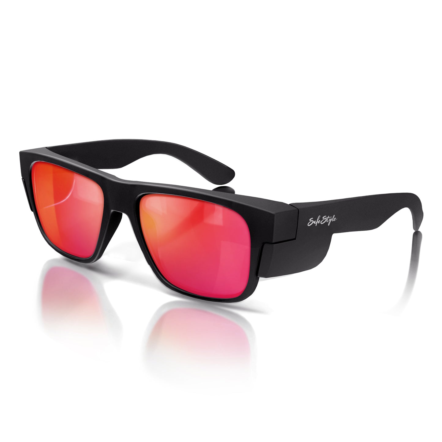 SafeStyle Fusions Matte Black Frame/Mirror Red Polarised UV400