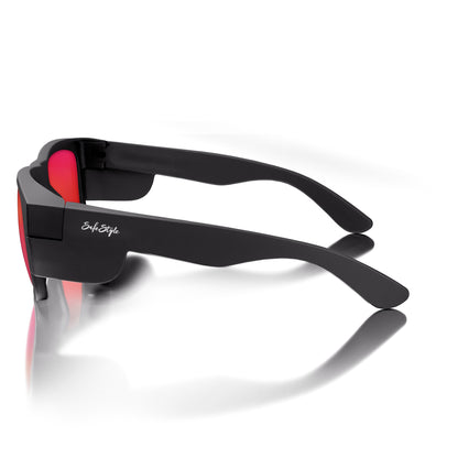 SafeStyle Fusions Matte Black Frame/Mirror Red Polarised UV400
