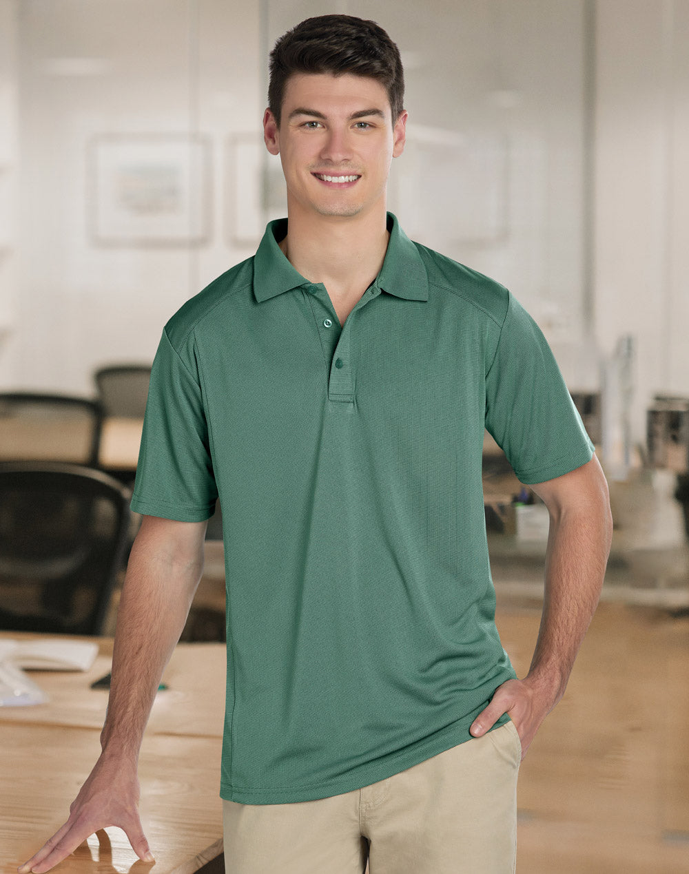 Winning Spirit Mens Bamboo Charcoal S/S Polo - PS59 – Canberra Workwear