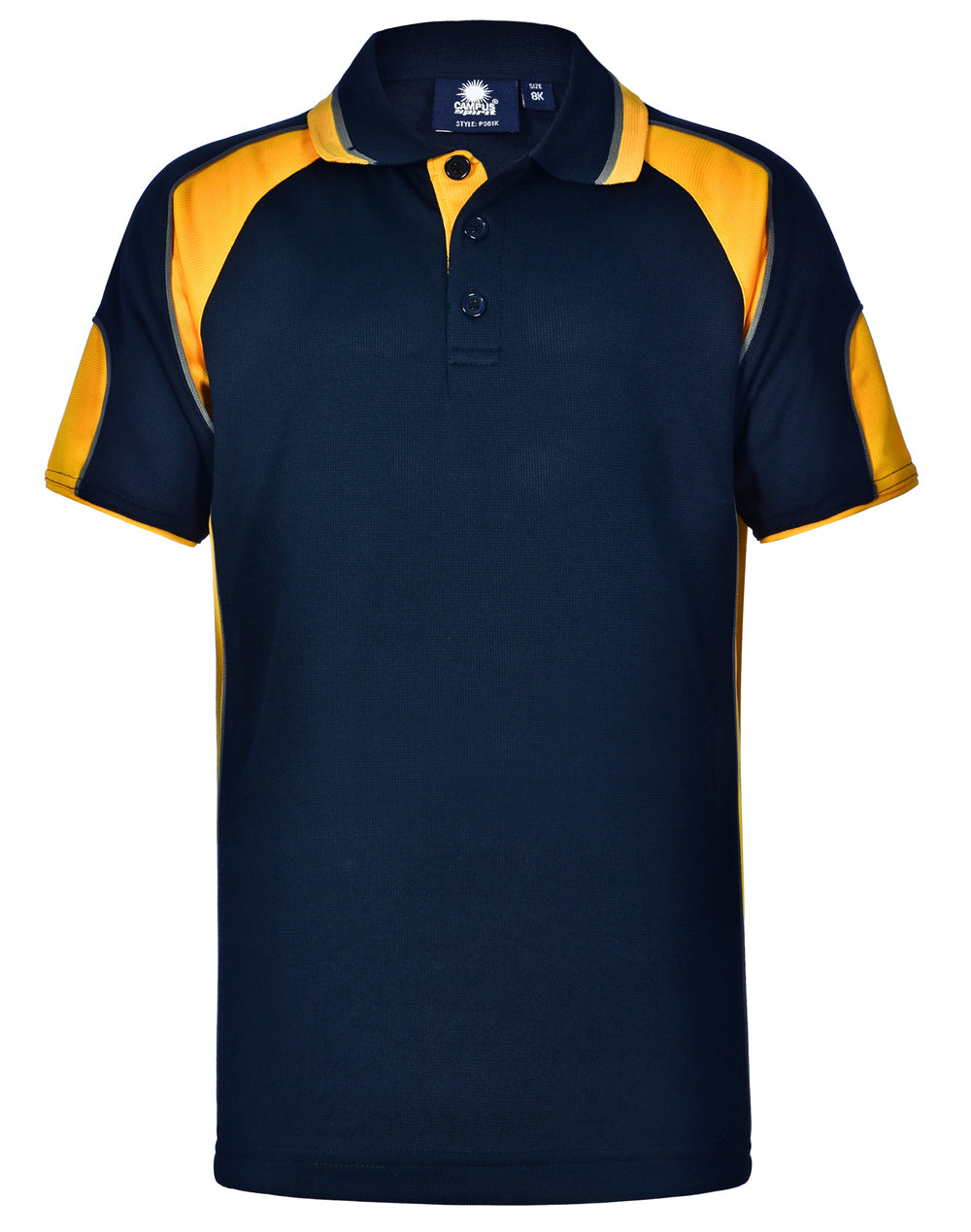 Winning Spirit Kids Cooldry Contrast Polo With Sleeve Panel - PS61K