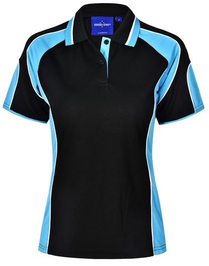 Winning Spirit Ladies Cooldry Contrast Polo With Sleeve Panel - PS62