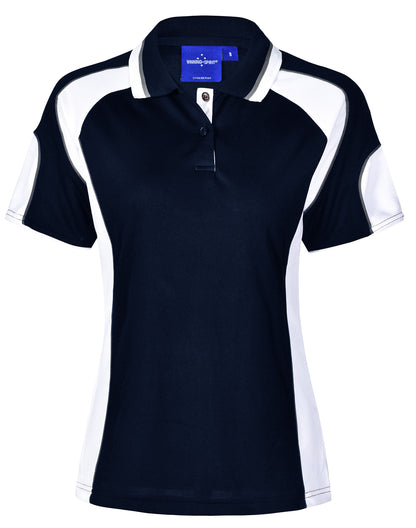 Winning Spirit Ladies Cooldry Contrast Polo With Sleeve Panel - PS62