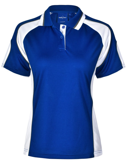 Winning Spirit Ladies Cooldry Contrast Polo With Sleeve Panel - PS62