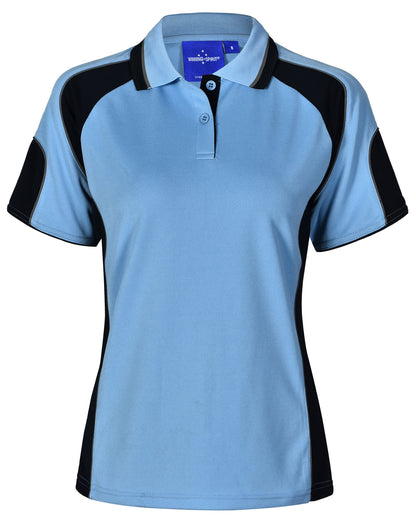 Winning Spirit Ladies Cooldry Contrast Polo With Sleeve Panel - PS62