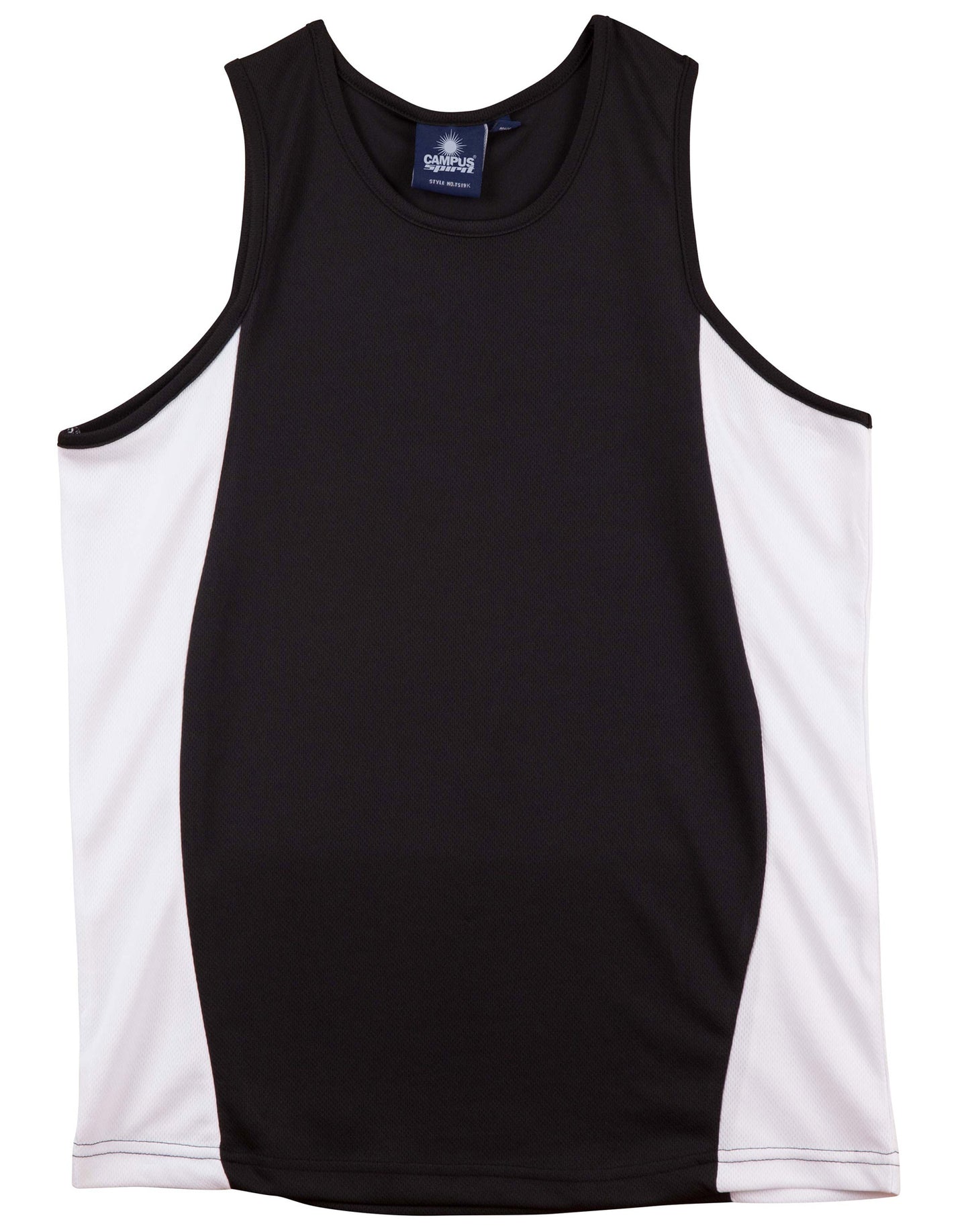 Winning Spirit Kids Truedry Contrast Mesh Singlet - TS19K