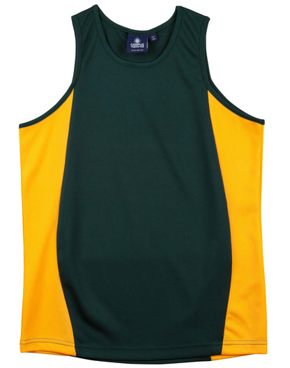 Winning Spirit Kids Truedry Contrast Mesh Singlet - TS19K