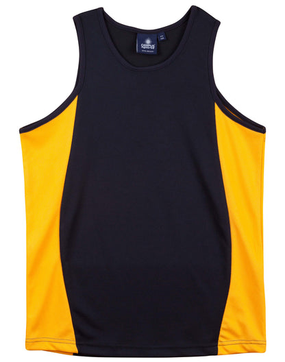 Winning Spirit Kids Truedry Contrast Mesh Singlet - TS19K