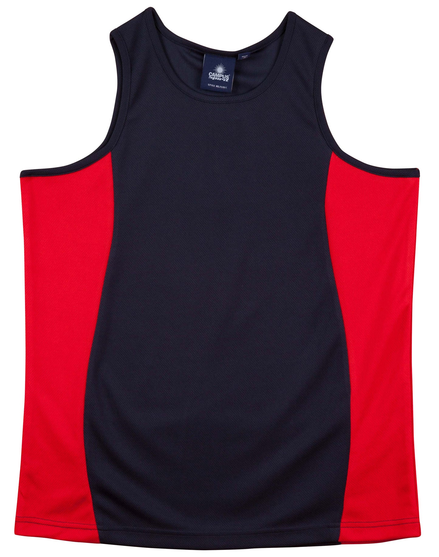 Winning Spirit Kids Truedry Contrast Mesh Singlet - TS19K