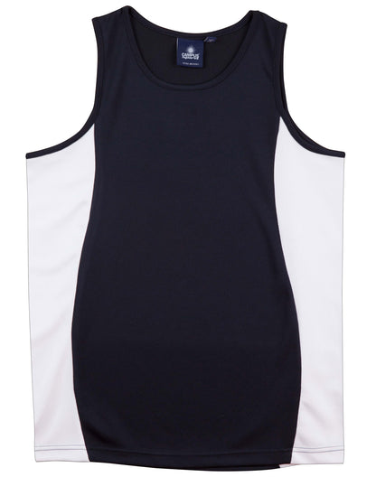 Winning Spirit Kids Truedry Contrast Mesh Singlet - TS19K