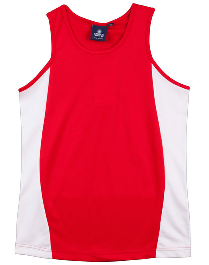 Winning Spirit Kids Truedry Contrast Mesh Singlet - TS19K