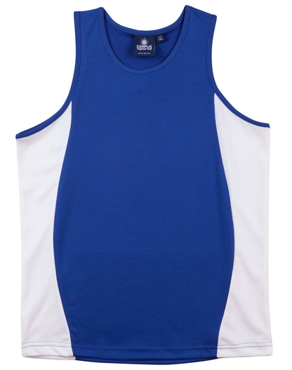 Winning Spirit Kids Truedry Contrast Mesh Singlet - TS19K