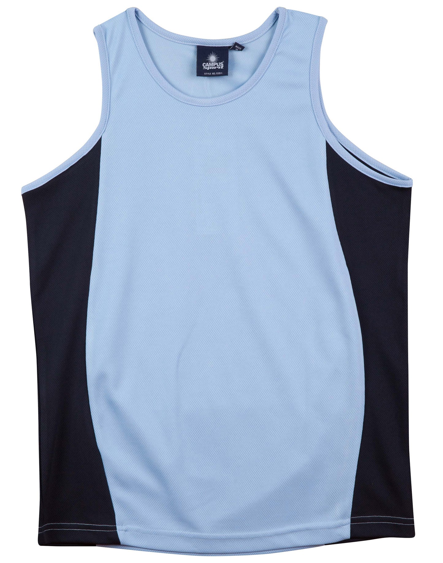 Winning Spirit Kids Truedry Contrast Mesh Singlet - TS19K