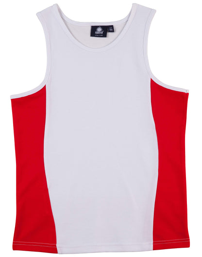 Winning Spirit Kids Truedry Contrast Mesh Singlet - TS19K