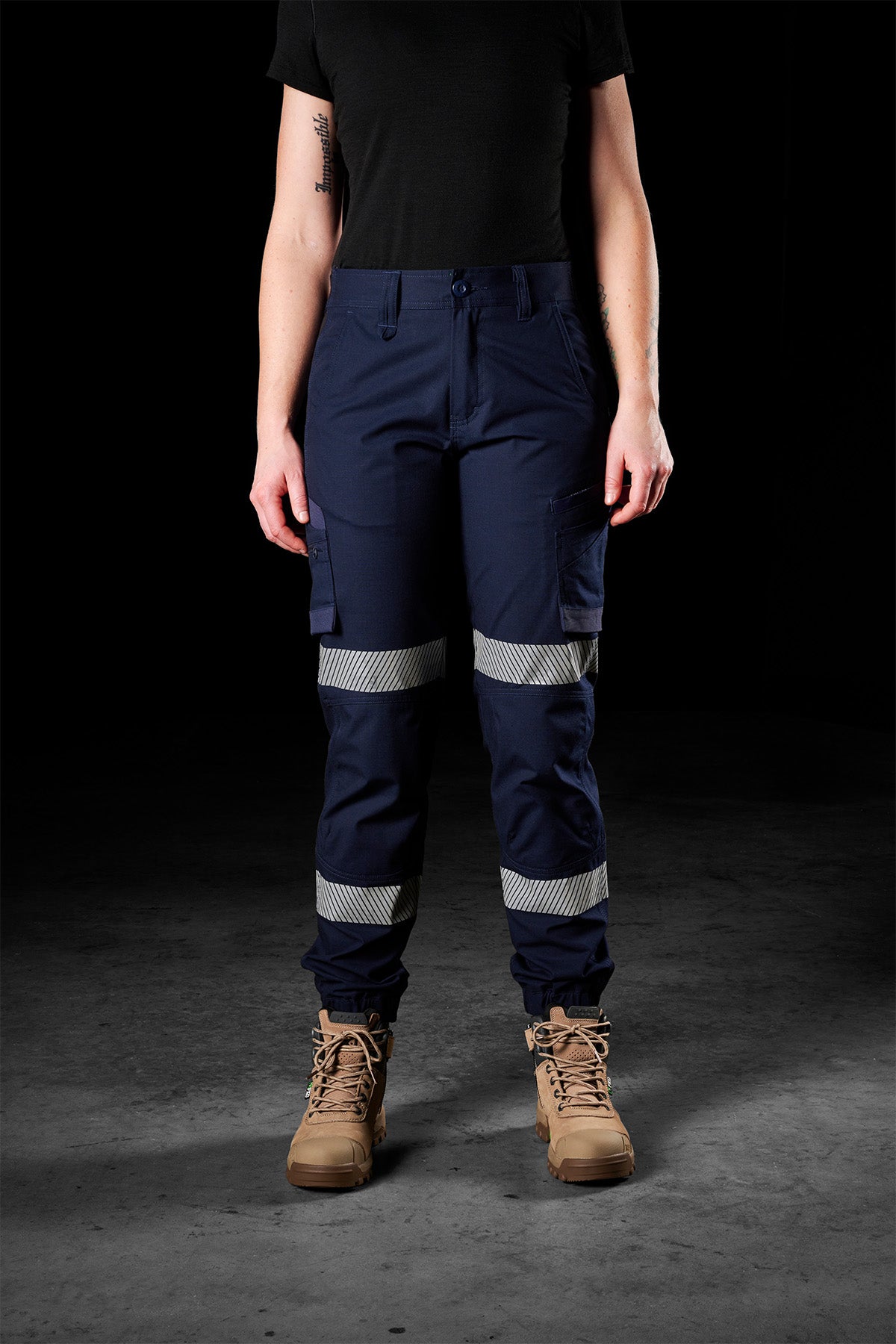 FXD WP-8WT Women's Taped Stretch Ripstop Cuffed Work Pant