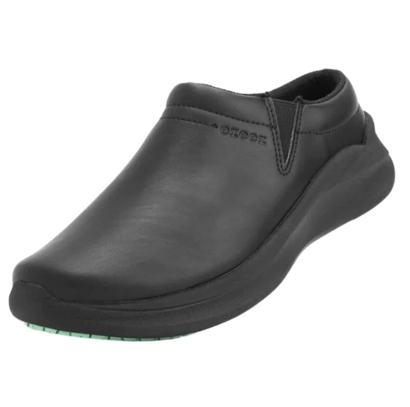 Ezeez Womens Phoebe Non Slip Clog - Black/Spearmint