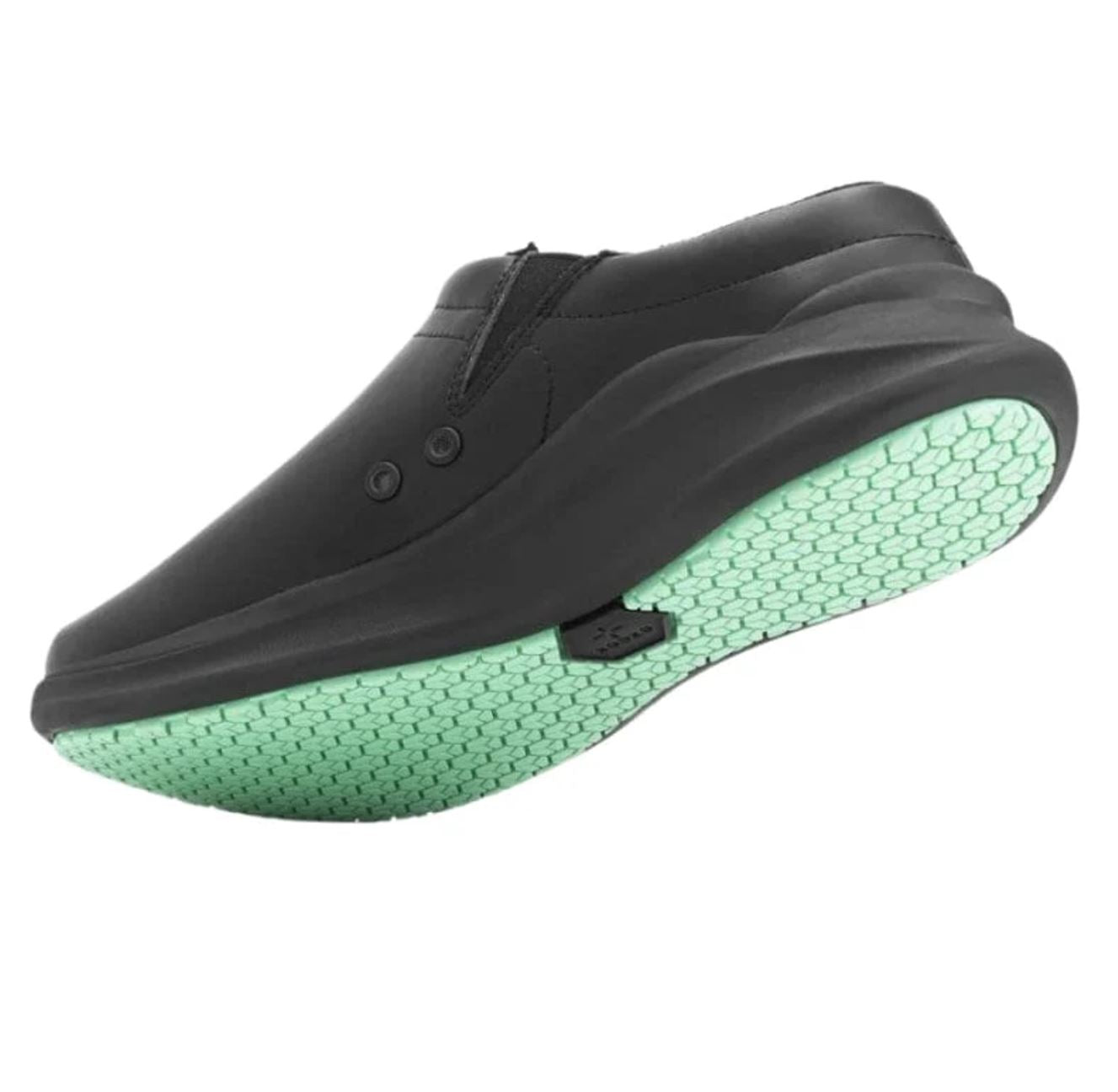 Ezeez Womens Phoebe Non Slip Clog - Black/Spearmint