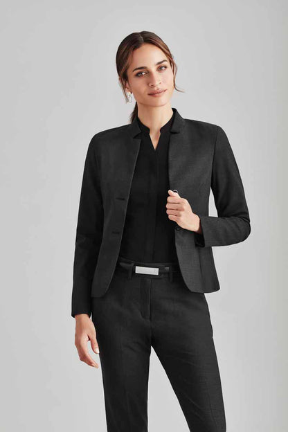 Comfort Wool Stretch Womens Reverse Lapel Jacket - 64013