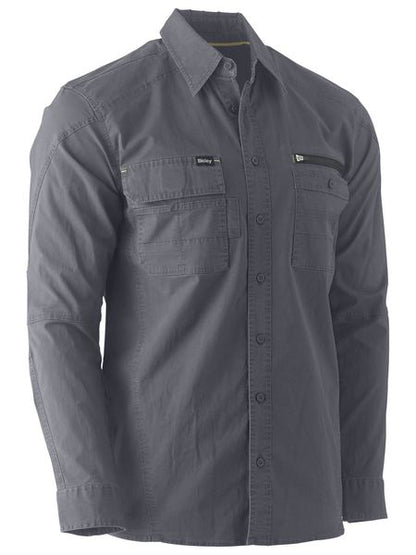 Bisley Mens Flx & Move Utility Work Shirt Long Sleeve - BS6144