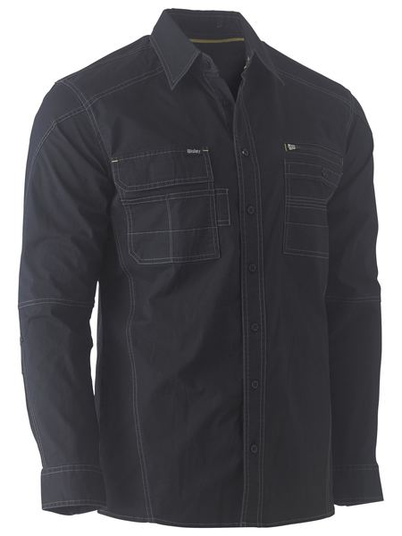 Bisley Mens Flx & Move Utility Work Shirt Long Sleeve - BS6144