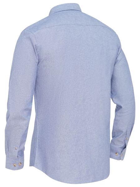 Bisley Mens Chambray Shirt Long Sleeve Modern Fit - BS6407