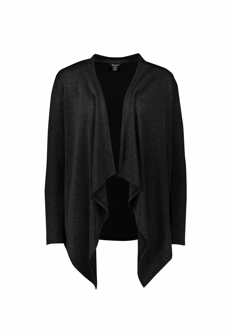 Biz Sofia Womens Waterfall Cardigan RLC267L Black XS