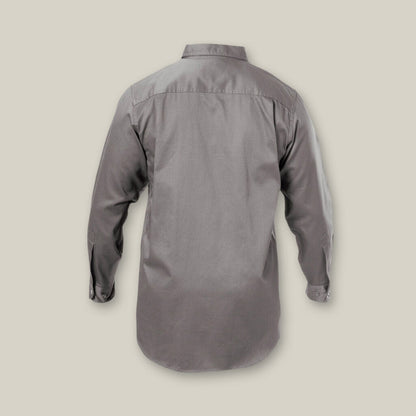 Hard Yakka Cotton Drill Open Front Long Sleeve Shirt - Y07500